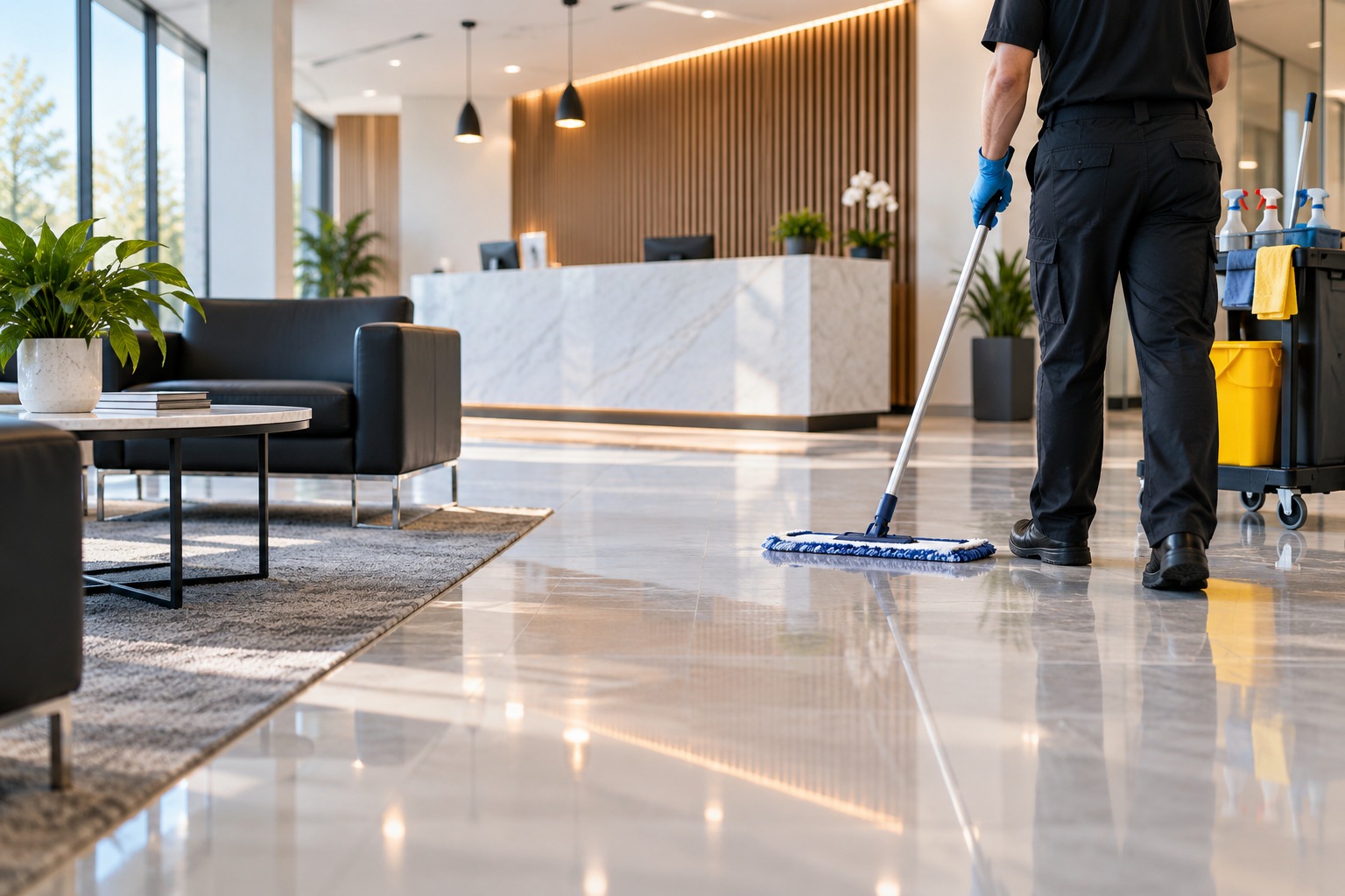 LuxeGleam commercial cleaning service